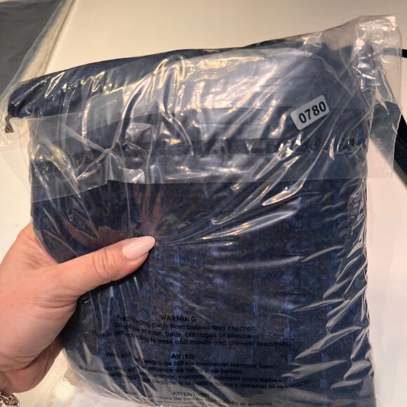 NEW Anine Bing Navy Blue Tweed High Rise Shorts Sz XS - Picture 7 of 7